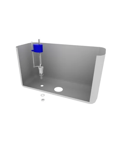 Клапан заполнения бачка унитаза Optimum OPTI 0107 с нижним подключением  и пластиковой резьбой 1/2 дюйма