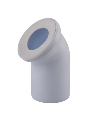 Коліно для унітазу Optimum OPTI 31410/227, 45 градусів, діаметр 110 мм
