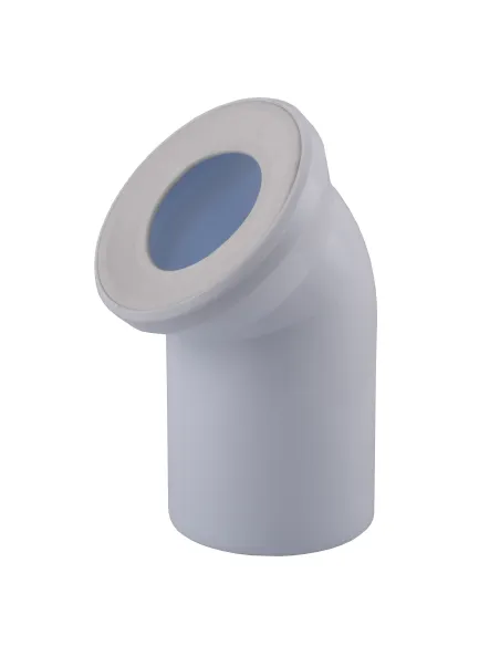 Коліно для унітазу Optimum OPTI 31410/227, 45 градусів, діаметр 110 мм