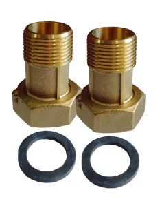 Комплект штуцерів для лічильника Optimum LR543L 1 дюйм ВР х 3/4 дюйми НР латунний