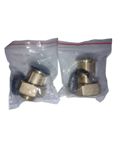 Комплект штуцерів для лічильника Optimum LR543L 1 дюйм ВР х 3/4 дюйми НР латунний