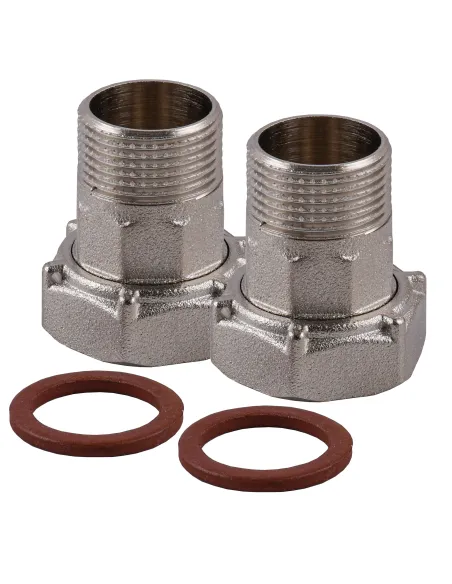 Комплект штуцерів для лічильника Optimum NU543B 1 дюйм х 3/4 дюйма ВН нікелевий