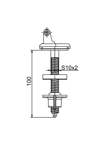 Крепление к крышке унитаза Optimum Damask OPTI 0607
