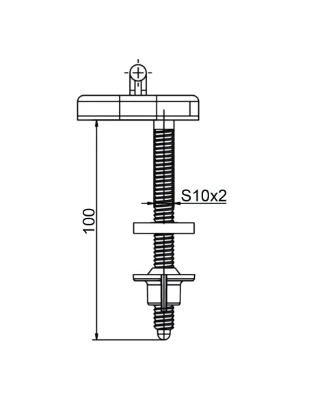 Крепление к крышке унитаза Optimum Liberty OPTI 1107
