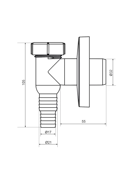 Минисифон для стиральной машини Optimum OPTI-10000