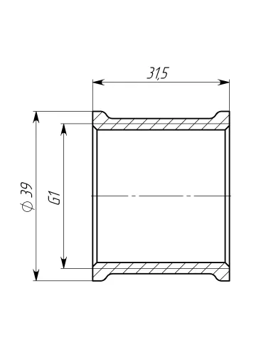 Муфта Optimum LM551S ВВ 1 дюйм латунна