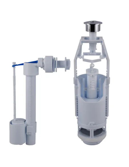 Комплект арматури для зливного бачка Optimum OPTI 1110 2 режими, бічний підвід 1/2 дюйми