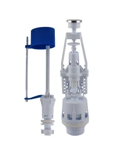 Комплект арматури для зливного бачка Optimum OPTI 0710 нижнє підведення 1/2 дюйми, зливний механізм з однією кнопкою