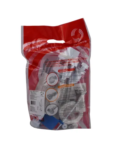 Комплект арматури для зливного бачка Optimum OPTI 0710 нижнє підведення 1/2 дюйми, зливний механізм з однією кнопкою