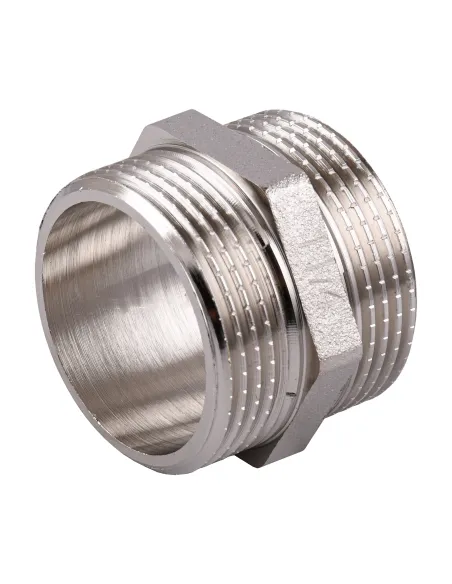 Ниппель Optimum NN662S 1 1/4 дюйма, ЗЗ, никелированный