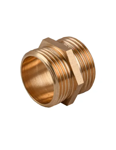 Ниппель Optimum LN552S 1 дюйм НР, латунный