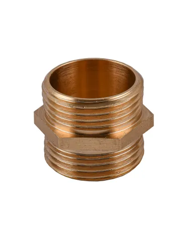 Ниппель Optimum LN552S 1 дюйм НР, латунный