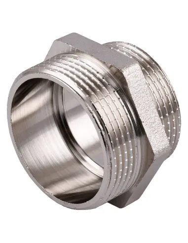 Ніпель редукційний Optimum NN762S 1 1/2 х 1 1/4 дюйми НР, нікельований