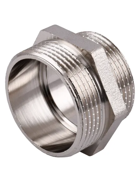 Ніпель редукційний Optimum NN762S 1 1/2 х 1 1/4 дюйми НР, нікельований