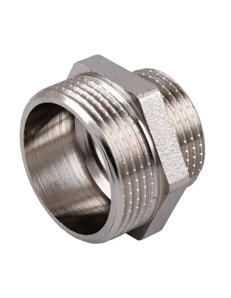 Ниппель редукционный Optimum NN652S 1 1/4 х 1 дюйма НР, никелированный