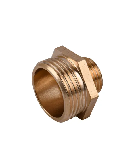 Ниппель редукционный Optimum LN532S 1 х 1/2 дюйма НР, латунный