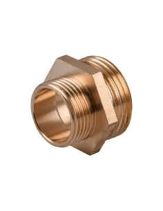 Ниппель редукционный Optimum LN542S 1 х 3/4 дюйма НР, латунный