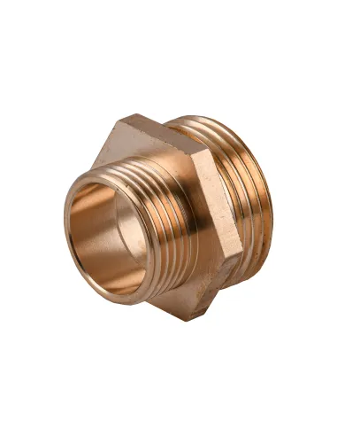 Ниппель редукционный Optimum LN542S 1 х 3/4 дюйма НР, латунный