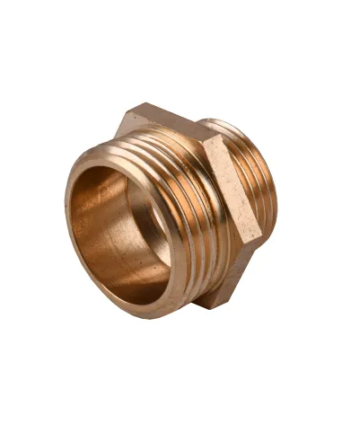 Ниппель редукционный Optimum LN542S 1 х 3/4 дюйма НР, латунный