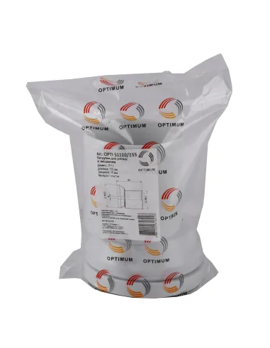 Патрубок для унитаза Optimum OPTI 51110/155, 15 мм, D110, L155 мм, со смещением
