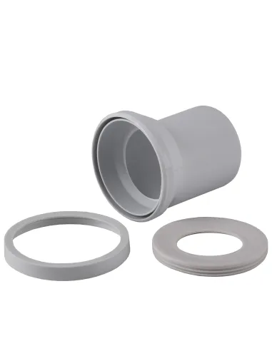 Патрубок для унітазу Optimum OPTI 51110/155, 15 мм, D110, L155 мм, зі зміщенням