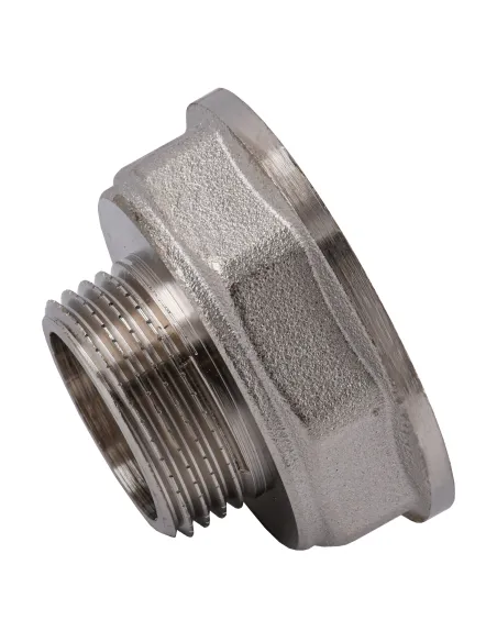 Перехідник редукційний Optimum NK753O 1 1/2 х1 дюйма ВН, нікельований восьмигранний