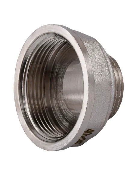 Переходник редукционный Optimum NK753O 1 1/2 х1 дюйма ВН, никелированный восьмигранный