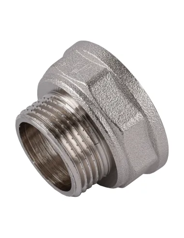 Переходник редукционный Optimum NK653O 1 1/4 х 1 дюйма ВН, никелированный восьмигранный