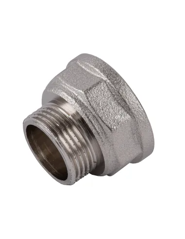 Переходник редукционный Optimum NK543O 1 х 3/4 дюйма ВН, никелированный восьмигранный