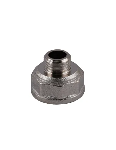 Переходник редукционный Optimum NK313O 1/2 х 1/4 дюйма ВЗ, никелированный восьмигранный