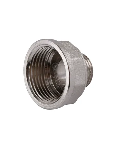 Переходник редукционный Optimum NK533O 1 х 1/2 дюйма ВН, никелированный восьмигранный