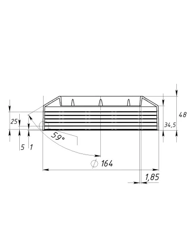 Розетка для подключения унитаза Optimum OPTI 110PP07 для фанового соединения, D110