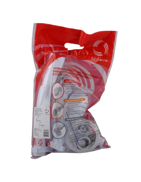 Сифон для кухонной мойки Optimum OPTI- 27343 31/2 дюйма х 40 с отверствием для стиральной машины, прямоугольным переливом и гофр