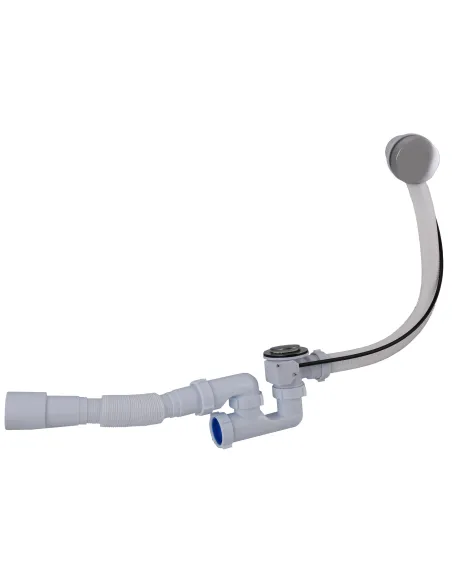 Сифон для ванни Optimum OPTI-27433 напівавтомат, з ревізією та гофроутробою 40х40/50