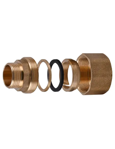 Соединение зажимное Optimum LS332S 1/2 дюйма, 22 мм, латунное