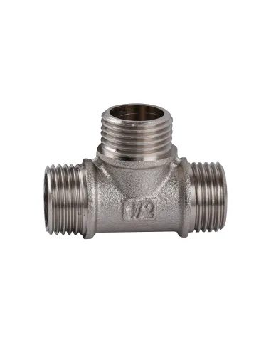 Тройник Optimum NT332S 1/2 дюйм, ННН, никелированный