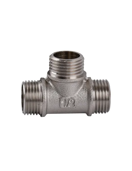 Тройник Optimum NT332S 1/2 дюйм, ННН, никелированный