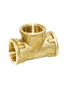 Тройник Optimum LT331S 1/2 дюйм, ВВВ, латунный