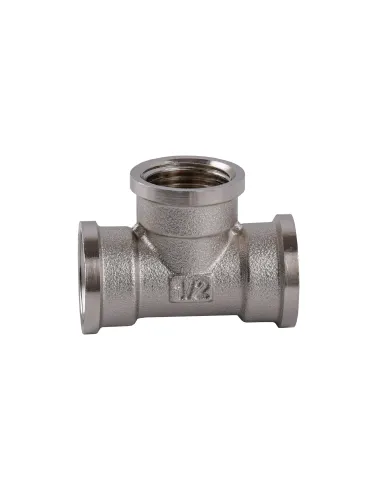 Тройник Optimum NT331S 1/2 дюйм, ВВВ, никелированный