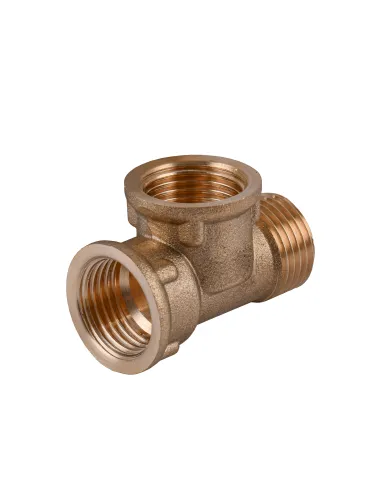 Тройник Optimum LT334S 1/2 дюйм, ВВЗ, латунный