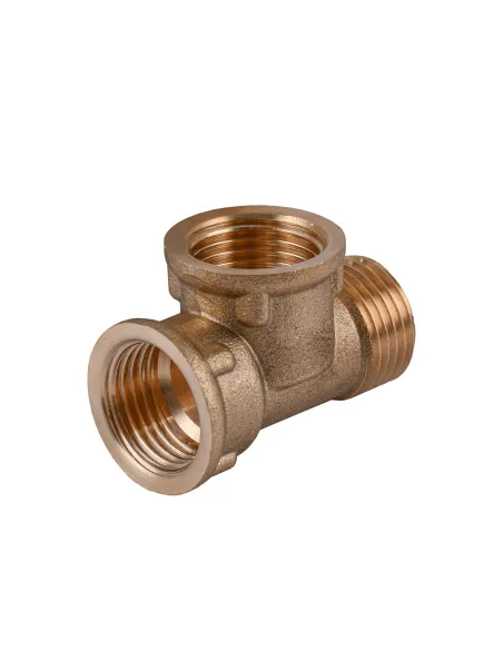 Тройник Optimum LT334S 1/2 дюйм, ВВЗ, латунный