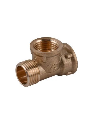 Тройник Optimum LT334S 1/2 дюйм, ВВЗ, латунный