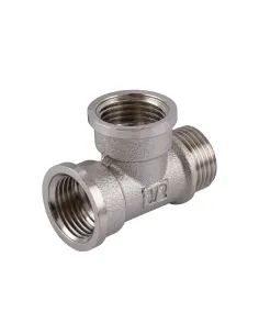 Тройник Optimum NT334S 1/2 дюйм, ВВН, никелированный