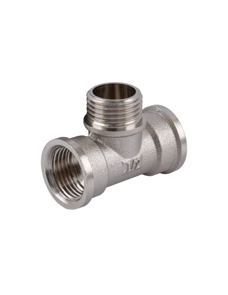 Тройник Optimum NT336S 1/2 дюйм, ВНВ, никелированный