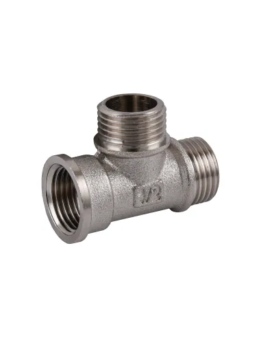 Тройник Optimum NT335S 1/2 дюйм, ВНН, никелированный