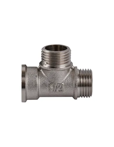 Тройник Optimum NT335S 1/2 дюйм, ВНН, никелированный