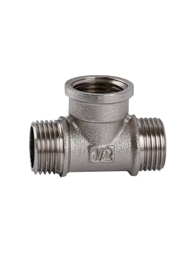 Тройник Optimum NT337S 1/2 дюйм, ЗВЗ, никелированный