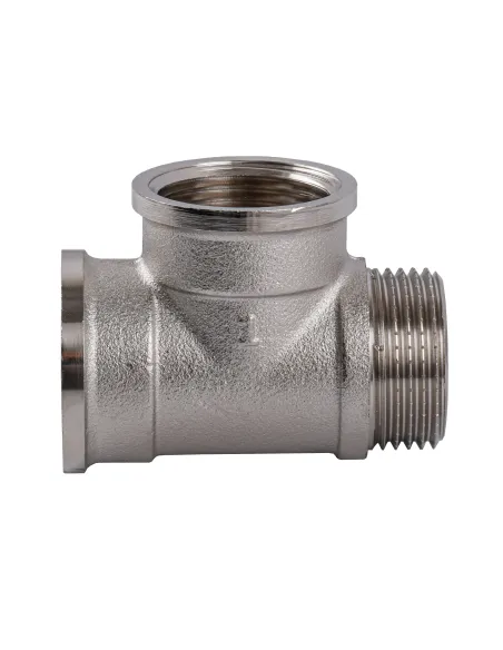 Тройник Optimum NT554S 1 дюйм, ВВН, никелированный