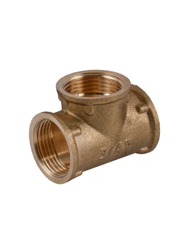 Трійник Optimum LT441S 3/4 дюйми, ВВВ, латунний