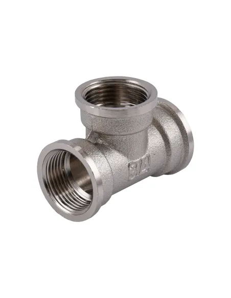 Тройник Optimum NT441S 3/4 дюйма, ВВВ, никелированный